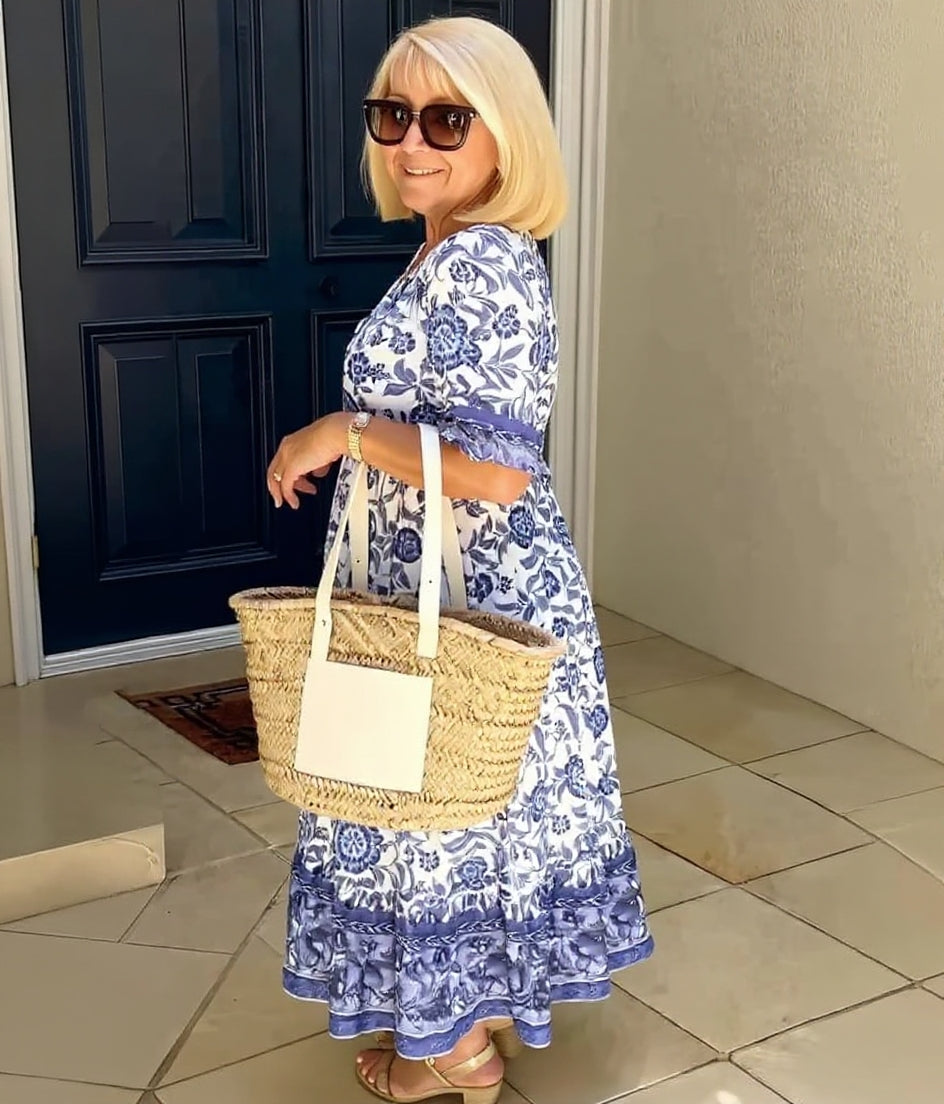 LIA | Elegant Floral Dress with a Breezy Vibe