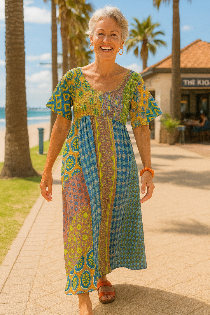 Althea| Comfort Maxi Dress – Flattering Ease for Every Day