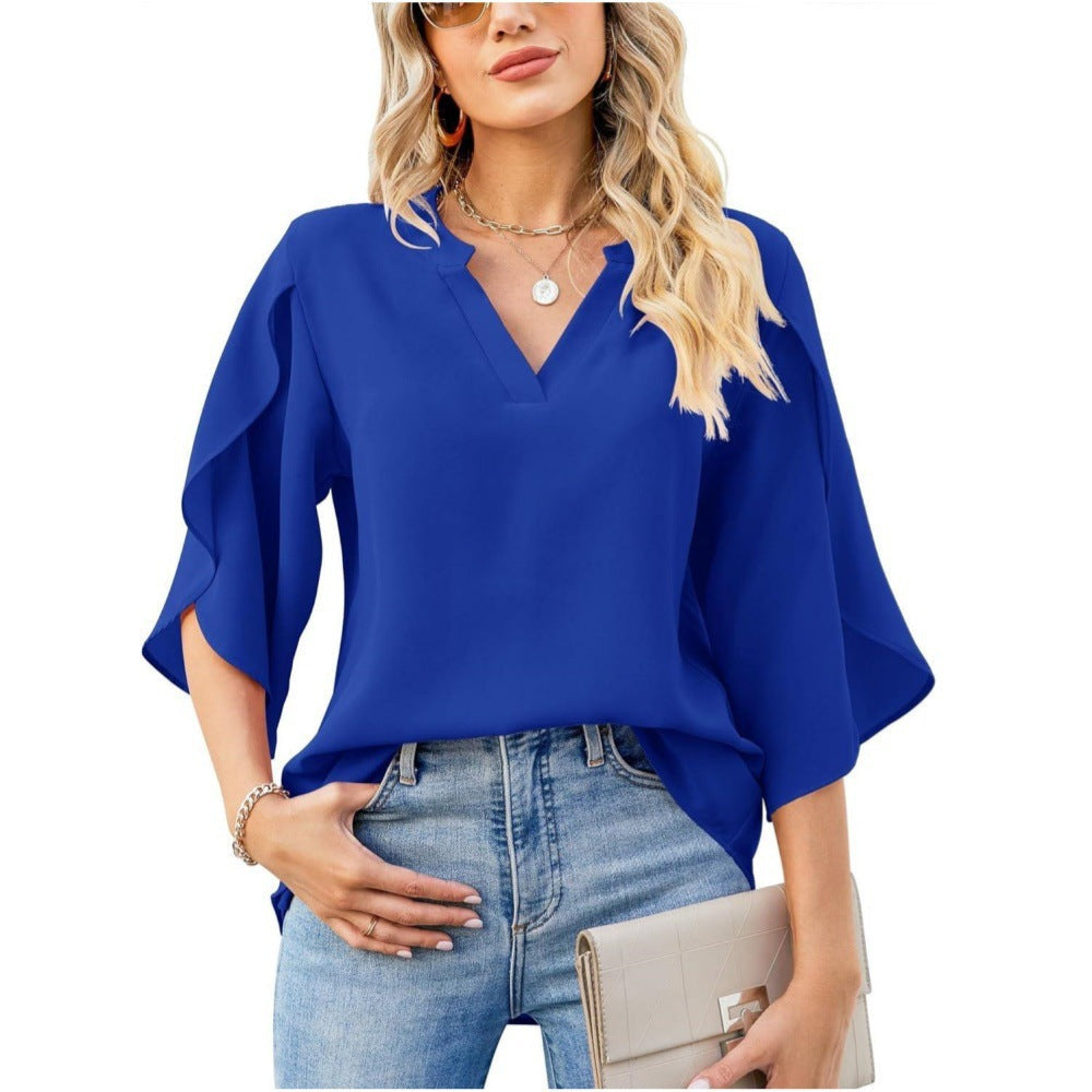 Katelina - Elegant V-Neck Top