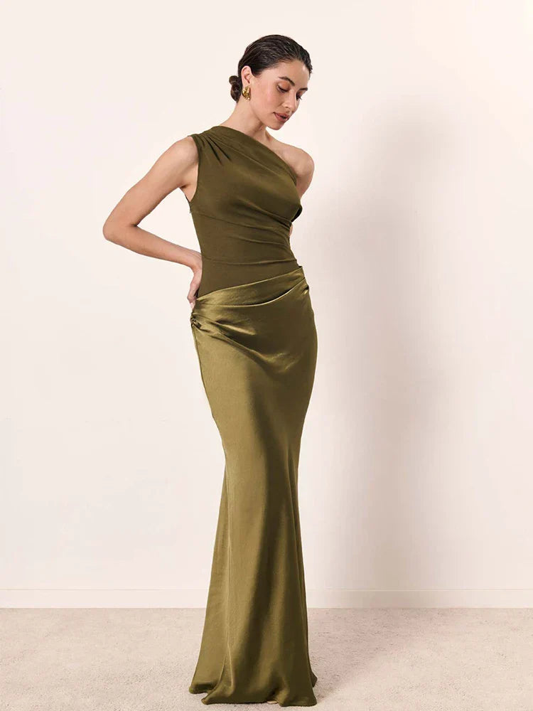 SOPHIA | ONE-SHOULDER MAXI DRESS