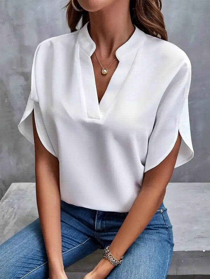 Lyana | Soft and Elegant V-Neck Blouse