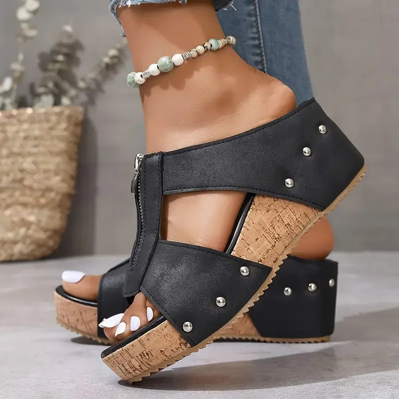 Laurelle - Stylish Wedge Sandals